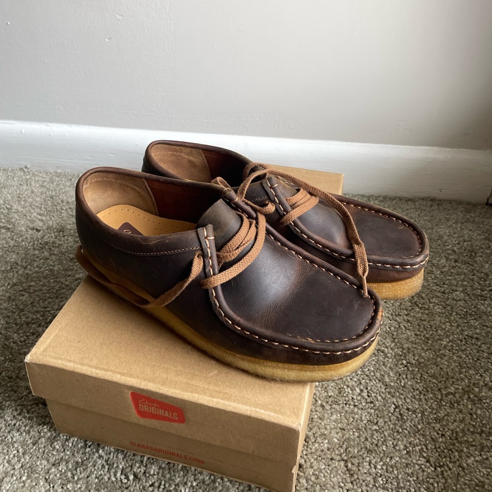 Clarks Dark Brown Leather Loafers